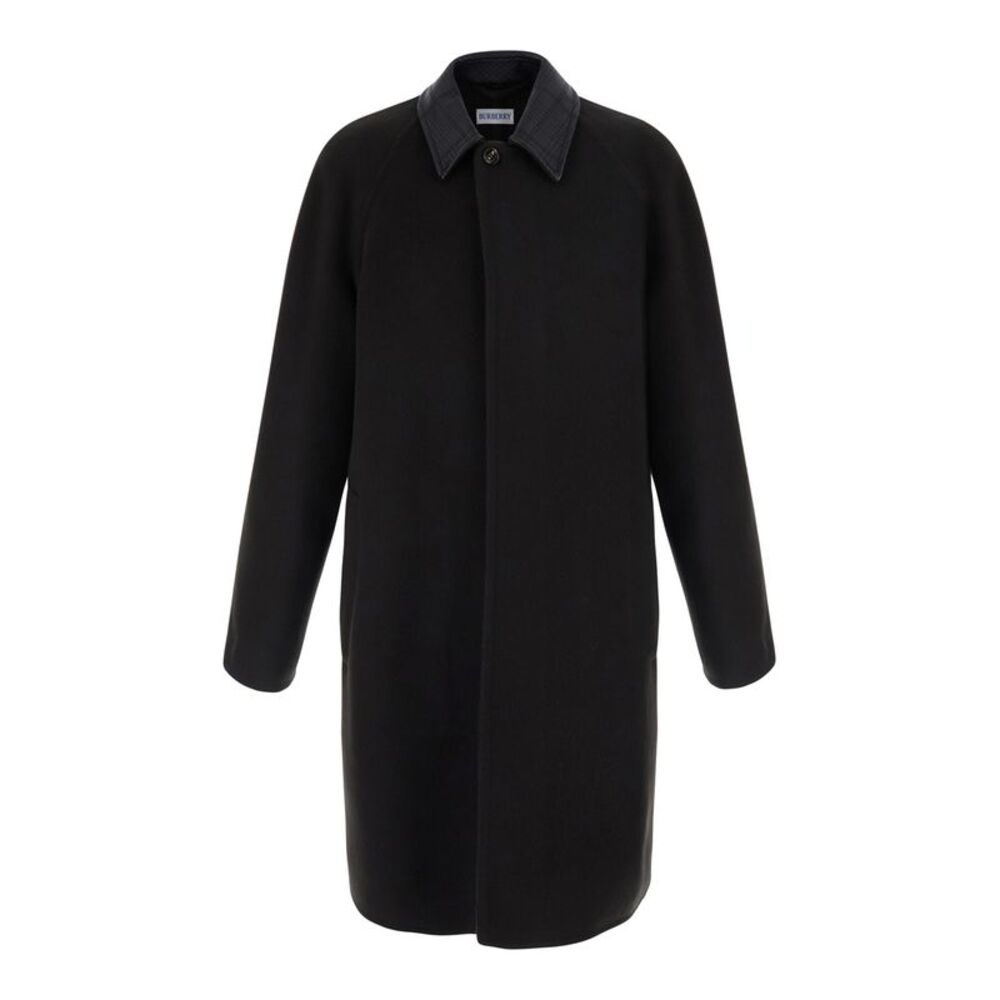 Burberry Men Coat With Notched Revers And Front Closure In Brown